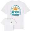 Wildcat Canyon Ocean Breeze Men's Organic Cotton T-Shirt in White