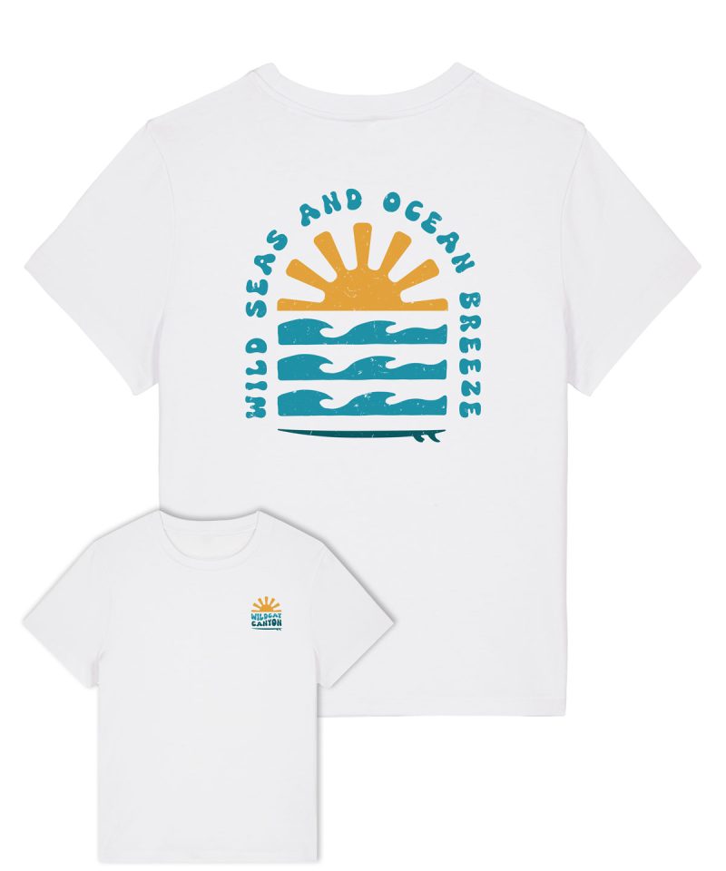 Wildcat Canyon Ocean Breeze Women's Organic Cotton T-Shirt in White