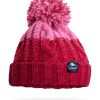 Snowseeker - Adults Bobble Hat (Red & Pink)