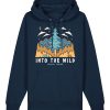 Wildcat Canyon Into The Wild Unisex Organic Cotton Hoodie in French Navy