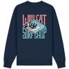 Wildcat Canyon Wildcat Surf Shop Unisex Organic Cotton Sweatshirt in French Navy