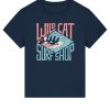 Wildcat Canyon Wildcat Surf Shop Women's Organic Cotton T-Shirt in French Navy