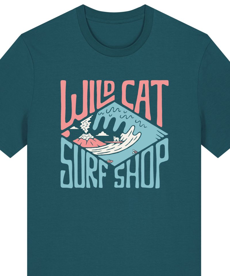 Alternative view of Wildcat Surf Shop - Men's Organic Cotton T-Shirt