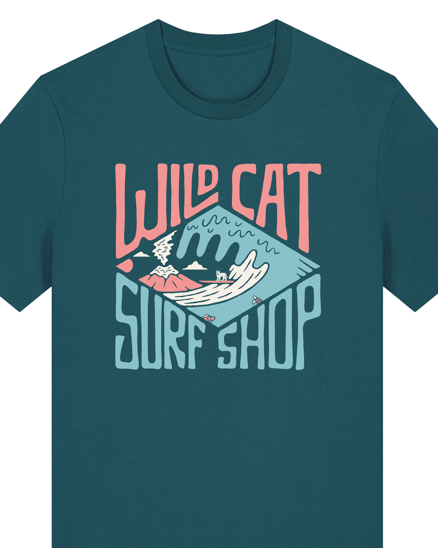 Wildcat Surf Shop - Men's Organic Cotton T-Shirt - Image 2