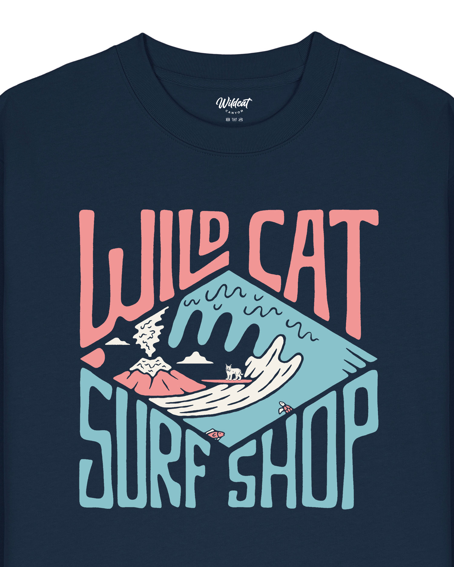 Wildcat Surf Shop - Unisex Organic Cotton Sweatshirt - Image 5