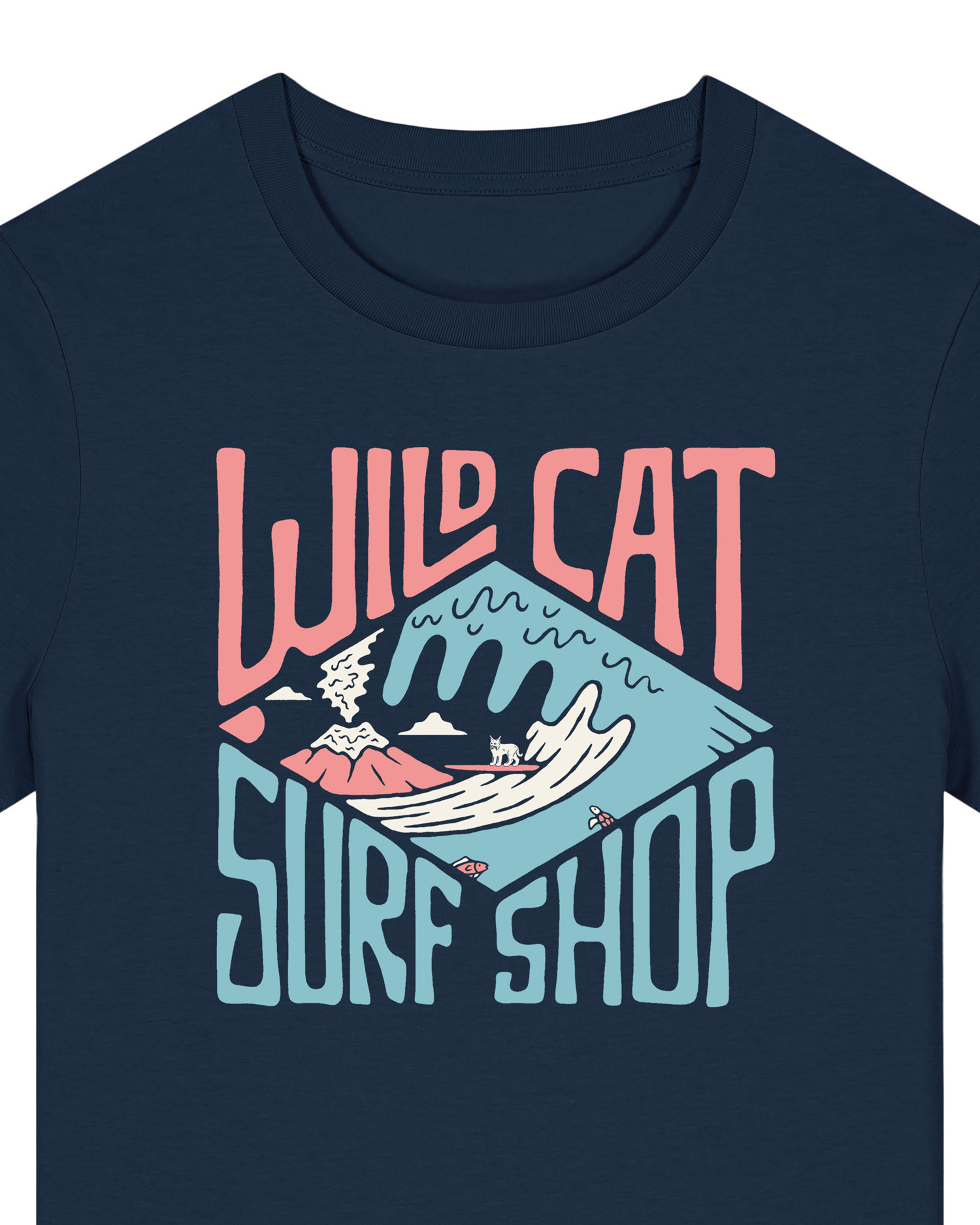 Wildcat Surf Shop – Women's Organic Cotton T-Shirt - Image 3