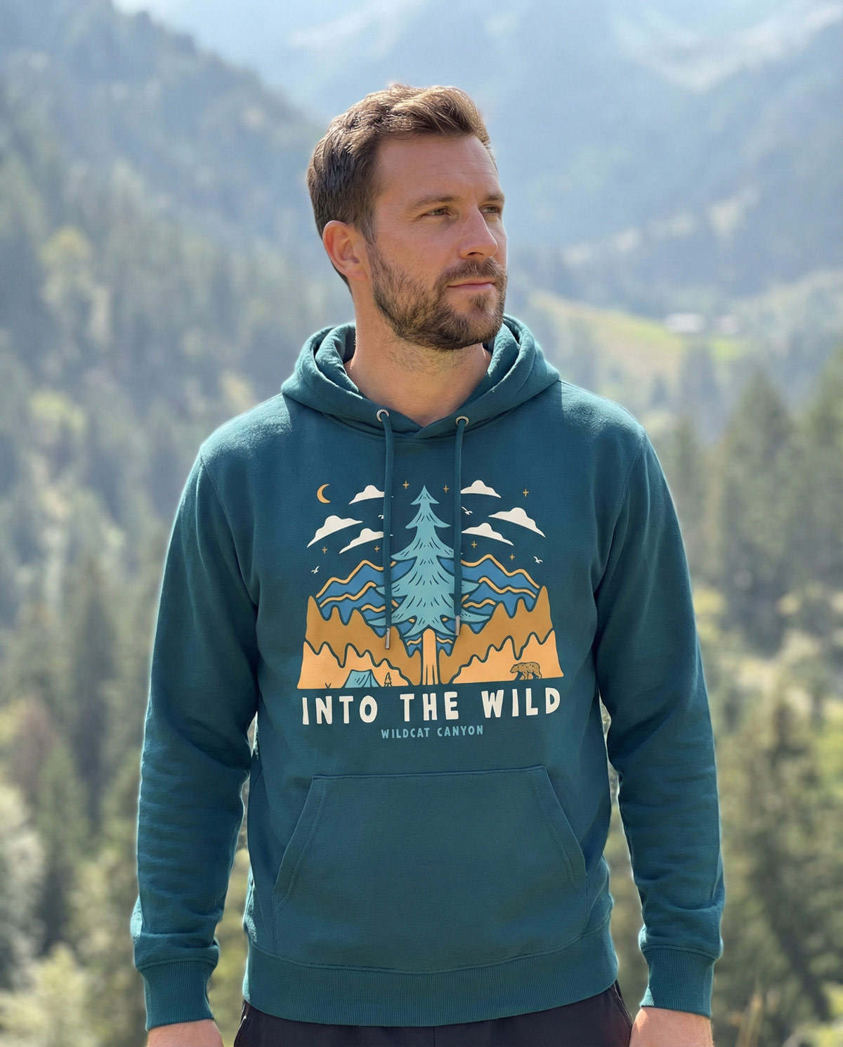 Into The Wild - Unisex Organic Cotton Hoodie - Image 3
