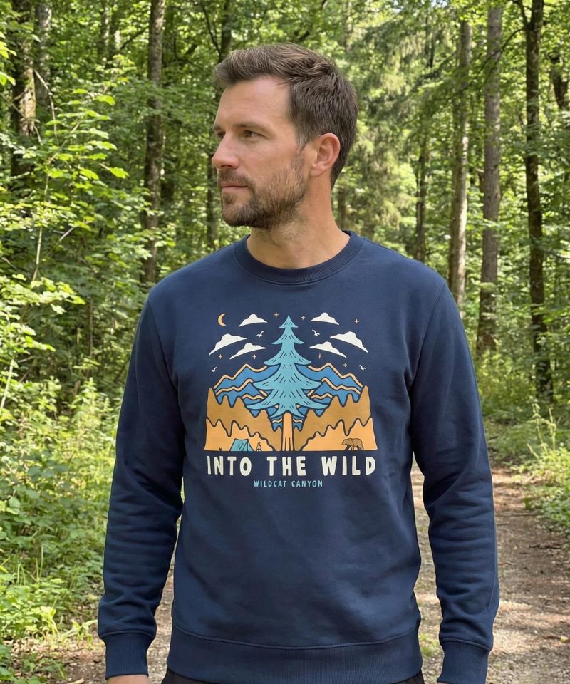 Alternative view of Into The Wild - Unisex Organic Cotton Sweatshirt