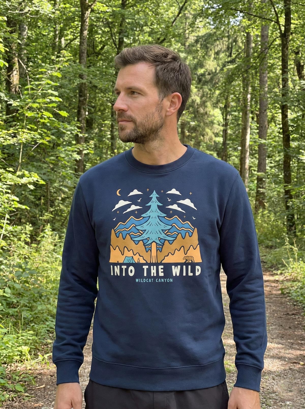 Into The Wild - Unisex Organic Cotton Sweatshirt - Image 2