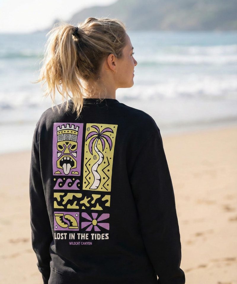 Women's organic cotton surf sweatshirt