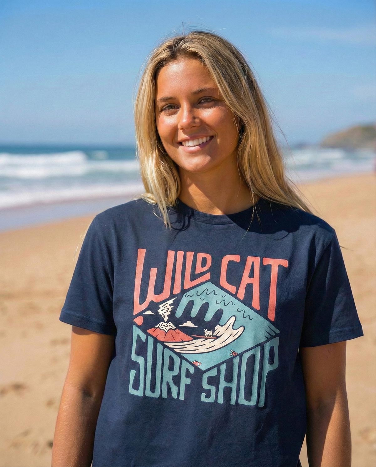 Wildcat Surf Shop – Women's Organic Cotton T-Shirt - Image 2