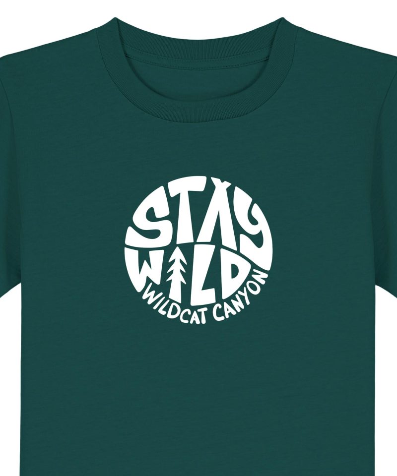 Wildcat Canyon Stay Wild Kids Organic Cotton T-Shirt in Glazed Green