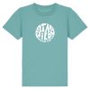 Wildcat Canyon Stay Wild Kids Organic Cotton T-Shirt in Teal Monstera