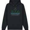 Wildcat Canyon Live For The Journey Unisex Organic Cotton Hoodie in Black