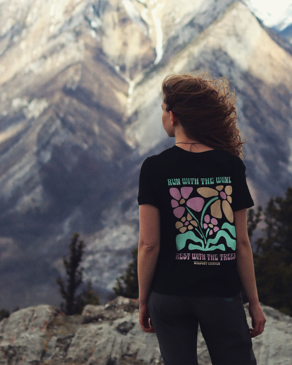 Run With The Wind 1 – Women's Organic Cotton T-Shirt - Image 2