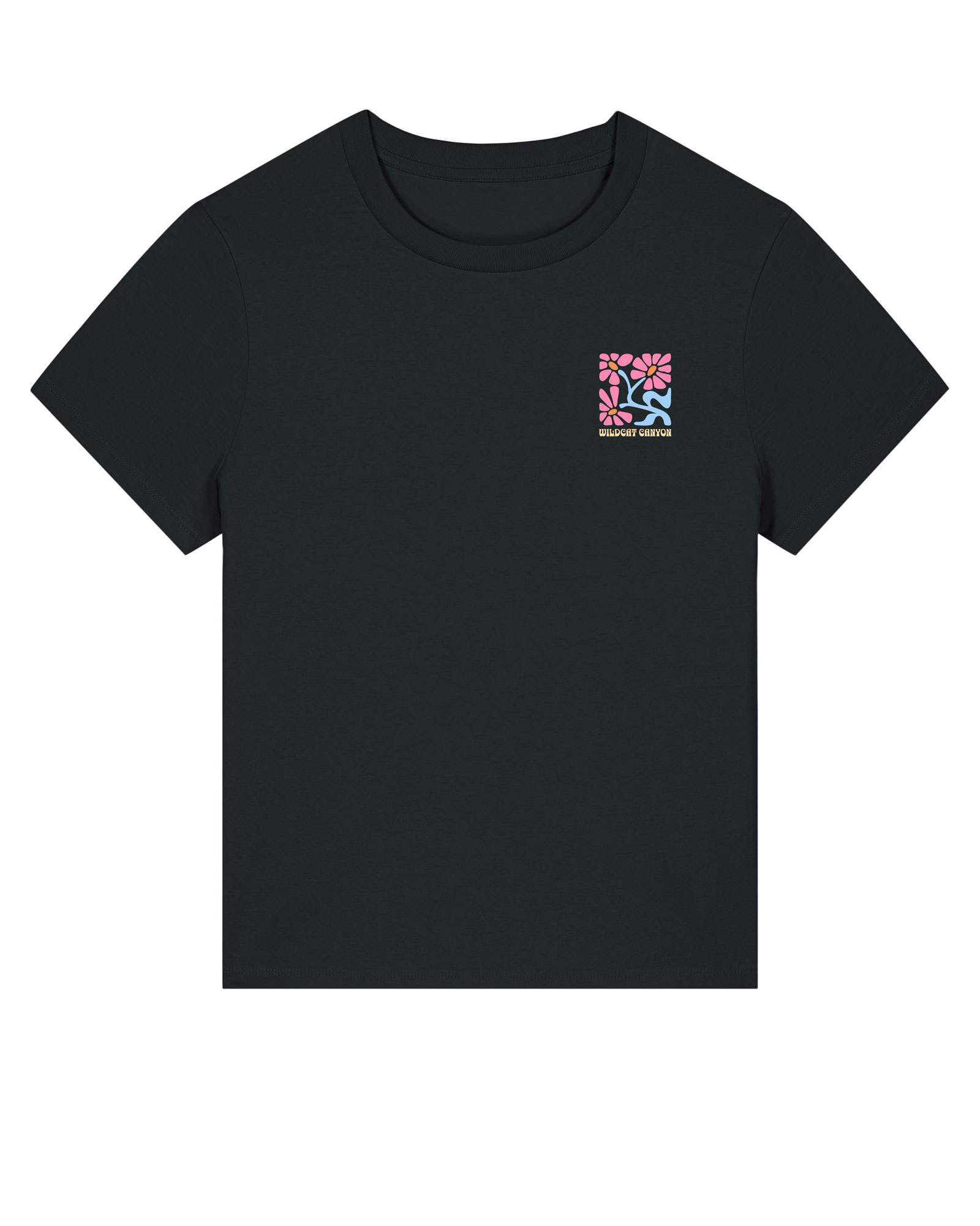 Wildcat Canyon Run With The Wind 2 Women's Organic Cotton T-Shirt in Black