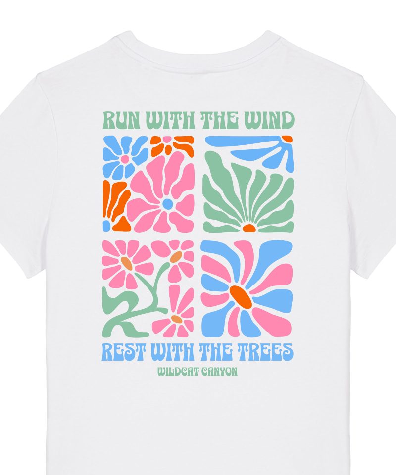 Wildcat Canyon Run With The Wind 3 Women's Organic Cotton T-Shirt in White