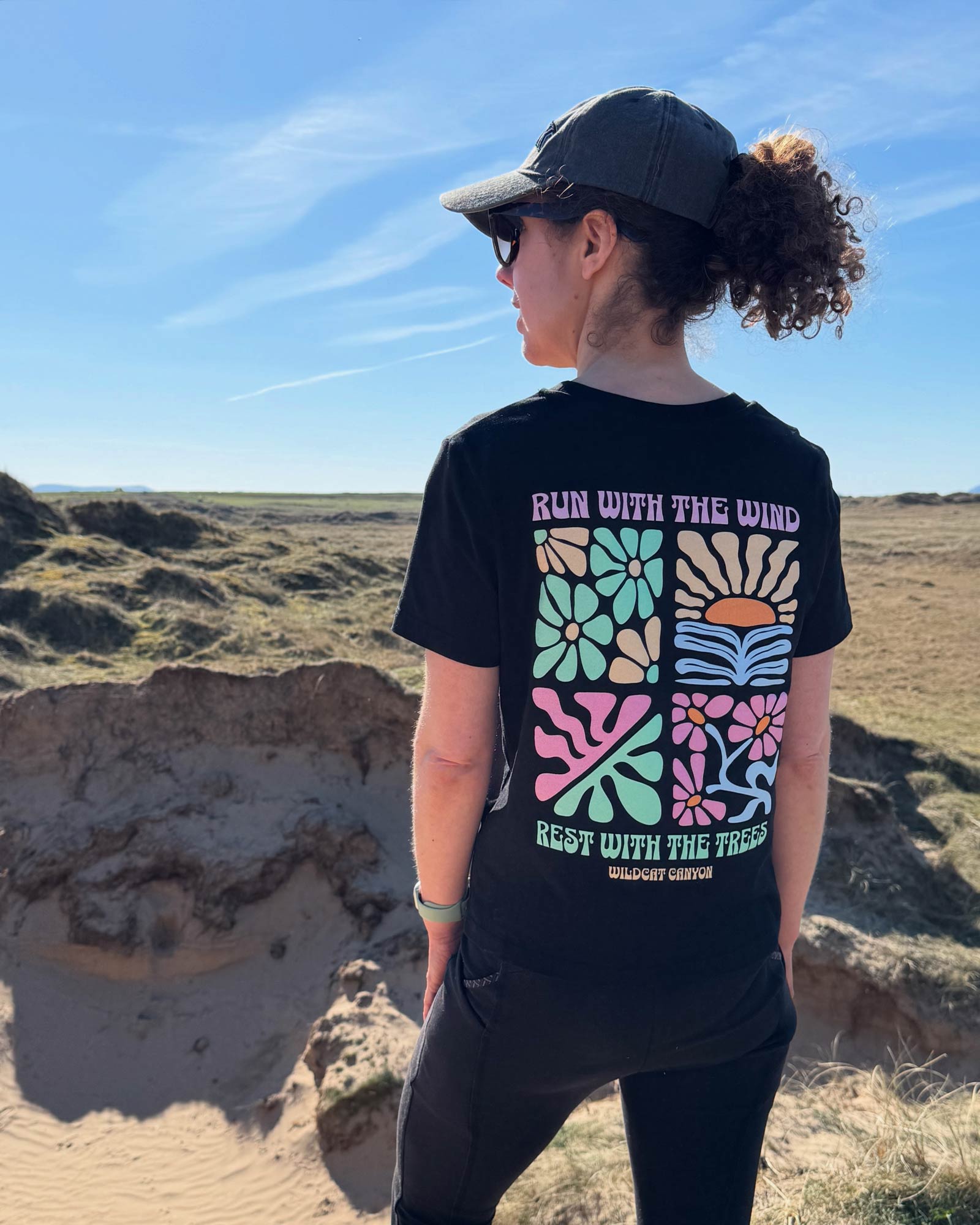 Run With The Wind 2 – Women's Organic Cotton T-Shirt - Image 3