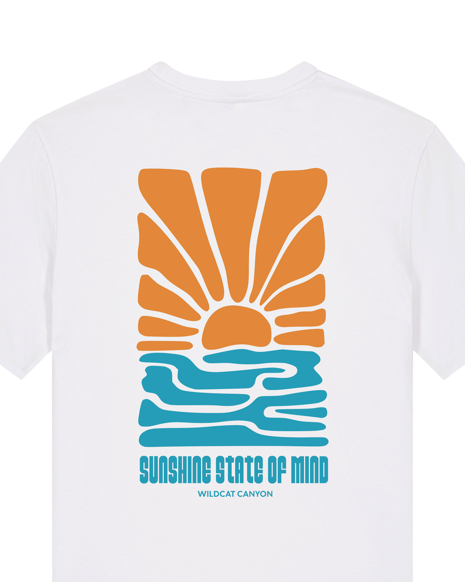 Wildcat Canyon Sunshine State Of Mind Men's Organic Cotton T-Shirt in White