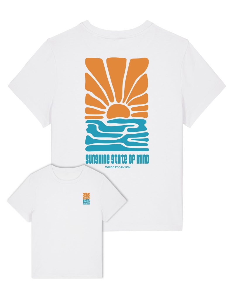 Wildcat Canyon Sunshine State Of Mind Women's Organic Cotton T-Shirt in White