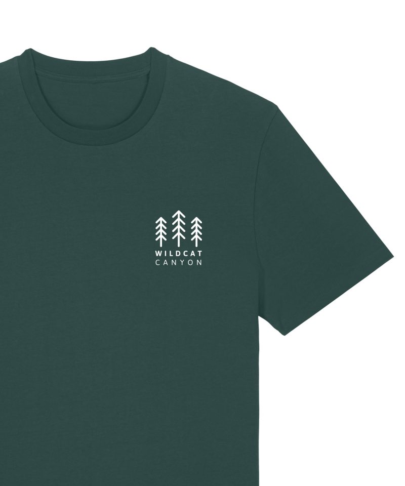 Wildcat Canyon Wanderlust Adventures Men's Organic Cotton T-Shirt in Glazed Green