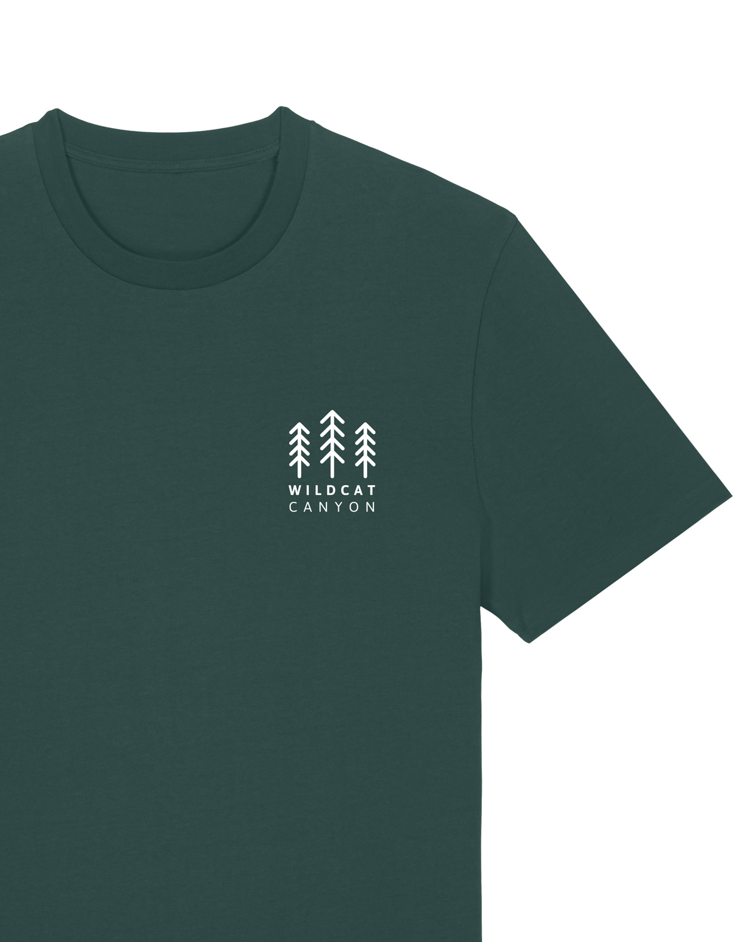 Wildcat Canyon Wanderlust Adventures Men's Organic Cotton T-Shirt in Glazed Green