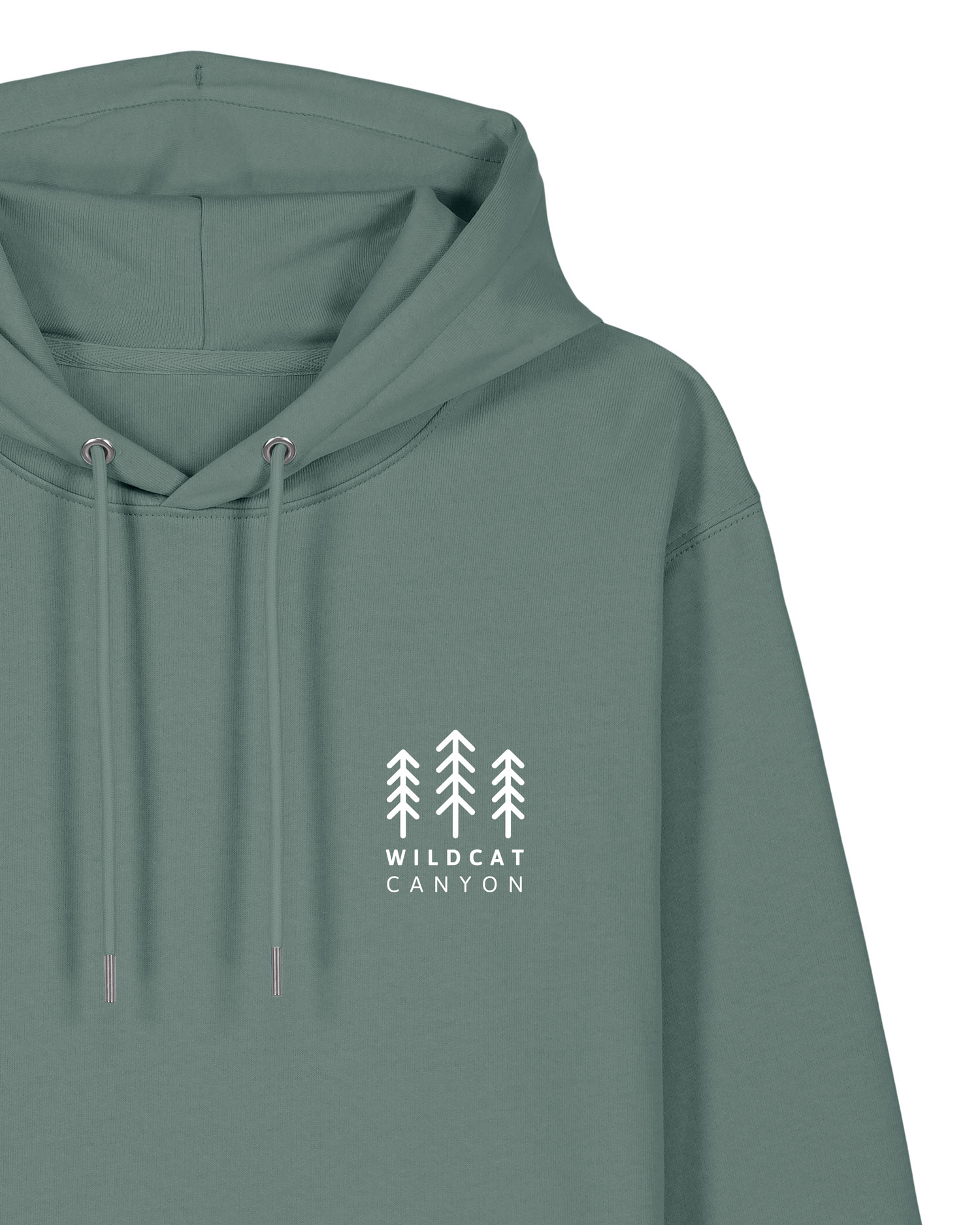 Wildcat Canyon Wanderlust Adventures Unisex Organic Cotton Hoodie in Green Bay