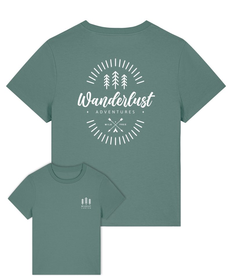 Wildcat Canyon Wanderlust Adventures Women's Organic Cotton T-Shirt in Green Bay