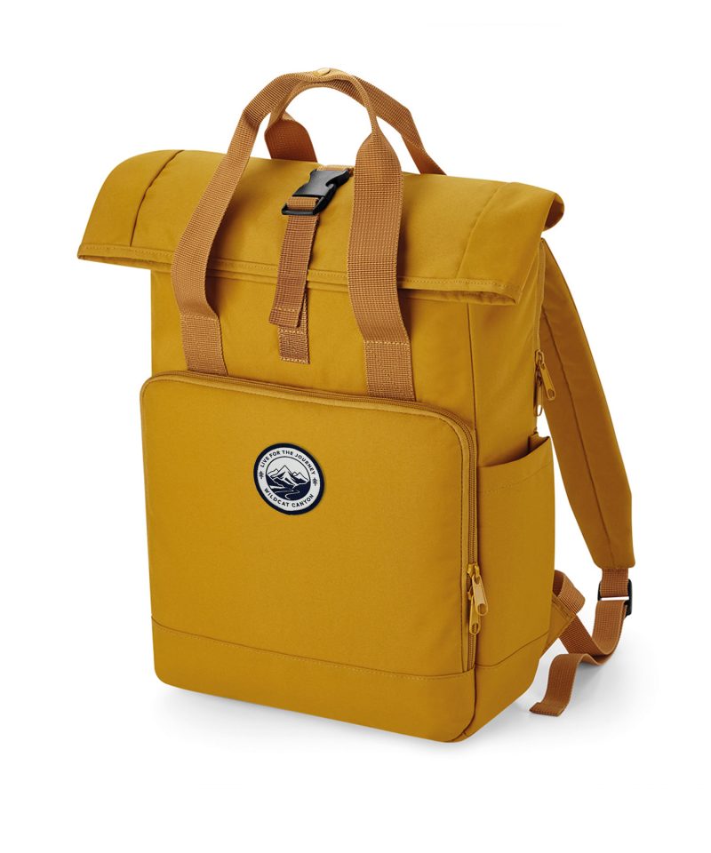 Ranger - Large Roll-Top Eco-Backpack (Mustard)