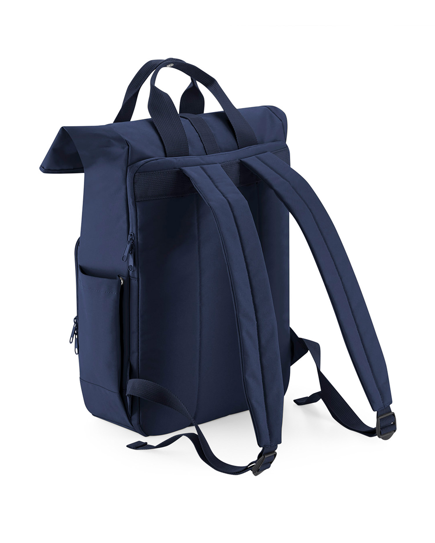 Ranger - Large Roll-Top Eco-Backpack (Navy) - Image 5