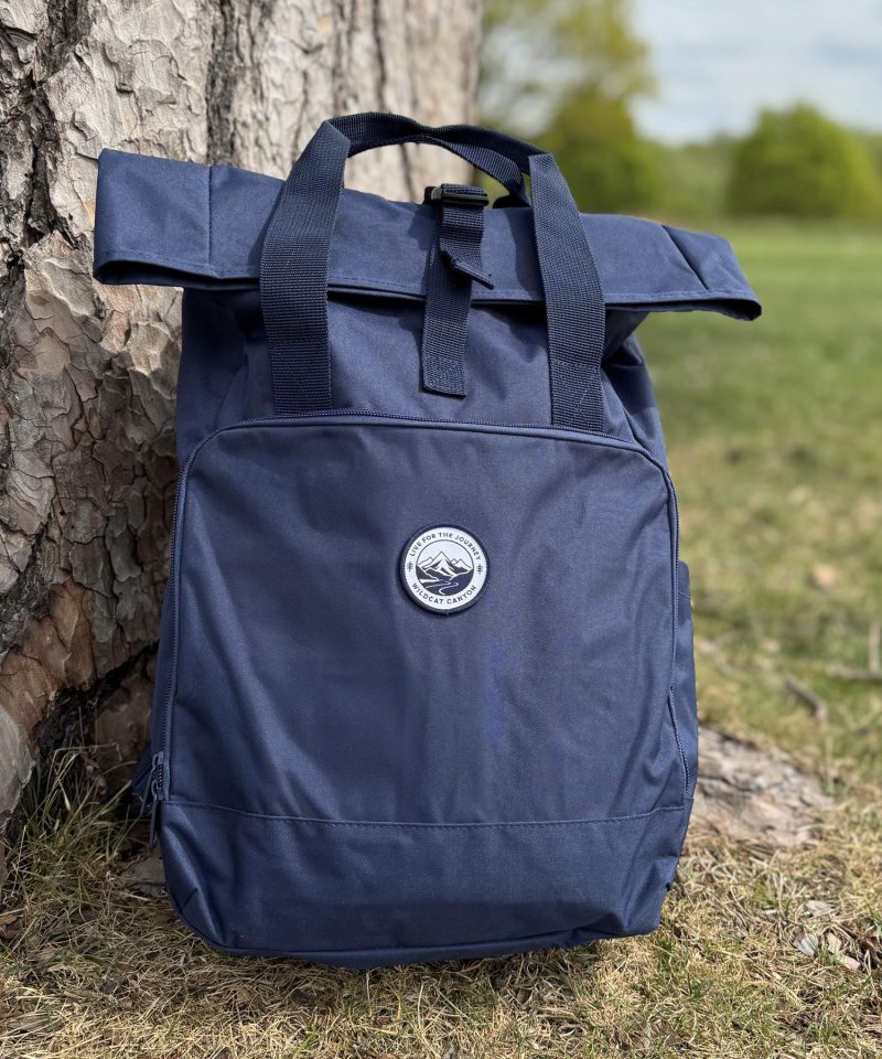 Alternative view of Ranger - Large Roll-Top Eco-Backpack (Navy)