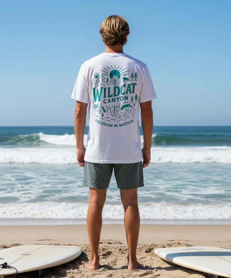 Alternative view of Freedom In Motion - Men's Organic Cotton T-Shirt