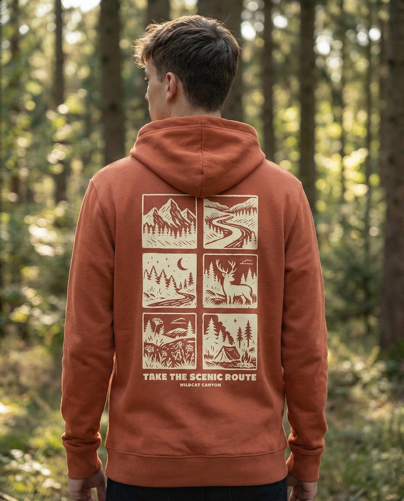 unisex organic cotton adventure hoodie