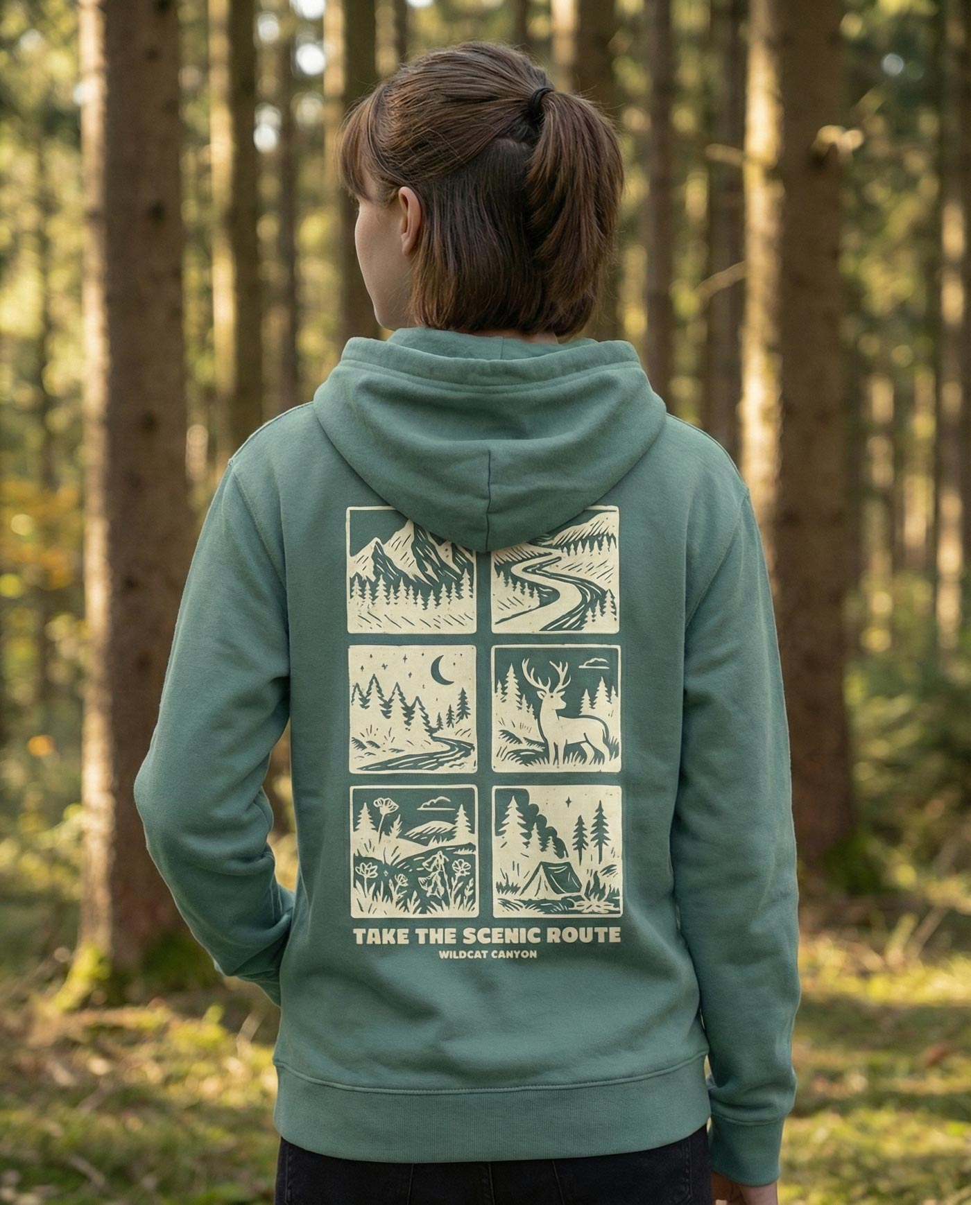 unisex organic cotton adventure hoodie