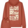 Wildcat Canyon Take The Scenic Route Unisex Organic Cotton Hoodie in Heritage Brown