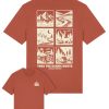 Wildcat Canyon Take The Scenic Route Men's Organic Cotton T-Shirt in Heritage Brown