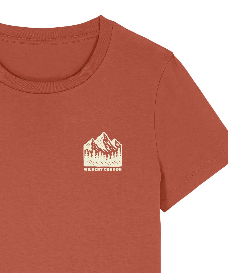 Wildcat Canyon Take The Scenic Route Women's Organic Cotton T-Shirt in Heritage Brown