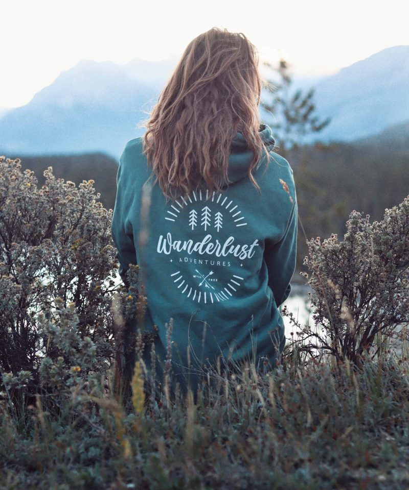 Alternative view of Wanderlust Adventures - Unisex Organic Cotton Hoodie