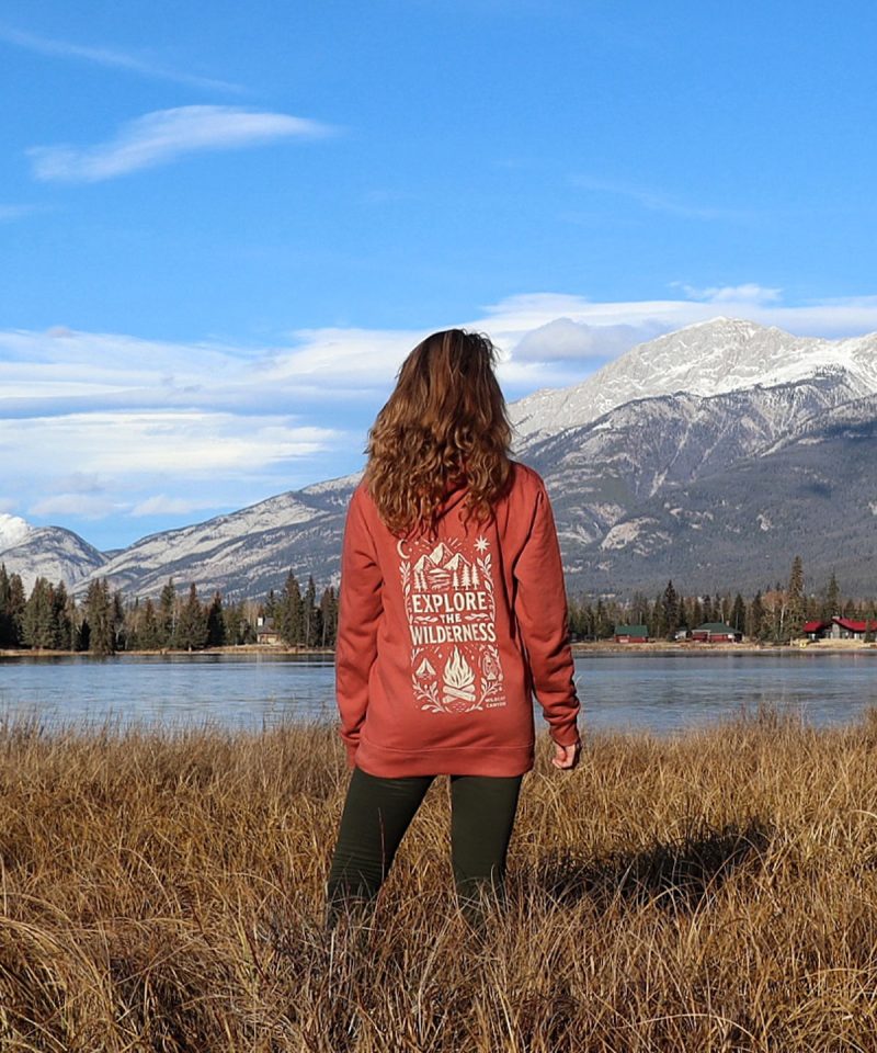 Alternative view of Explore The Wilderness - Unisex Organic Cotton Hoodie