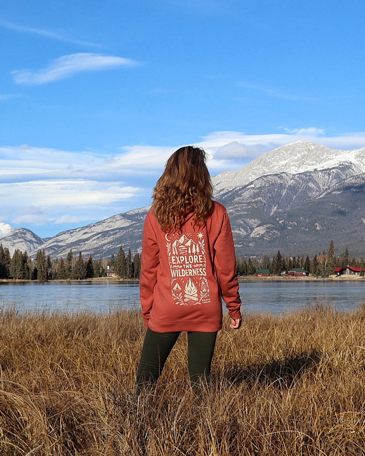 Explore The Wilderness - Unisex Organic Cotton Hoodie - Image 2