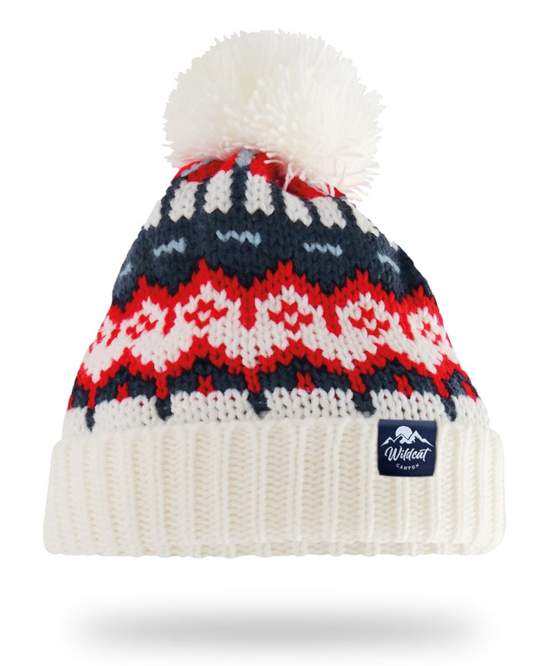 Arctic Star - Adults Bobble Hat (White Out)
