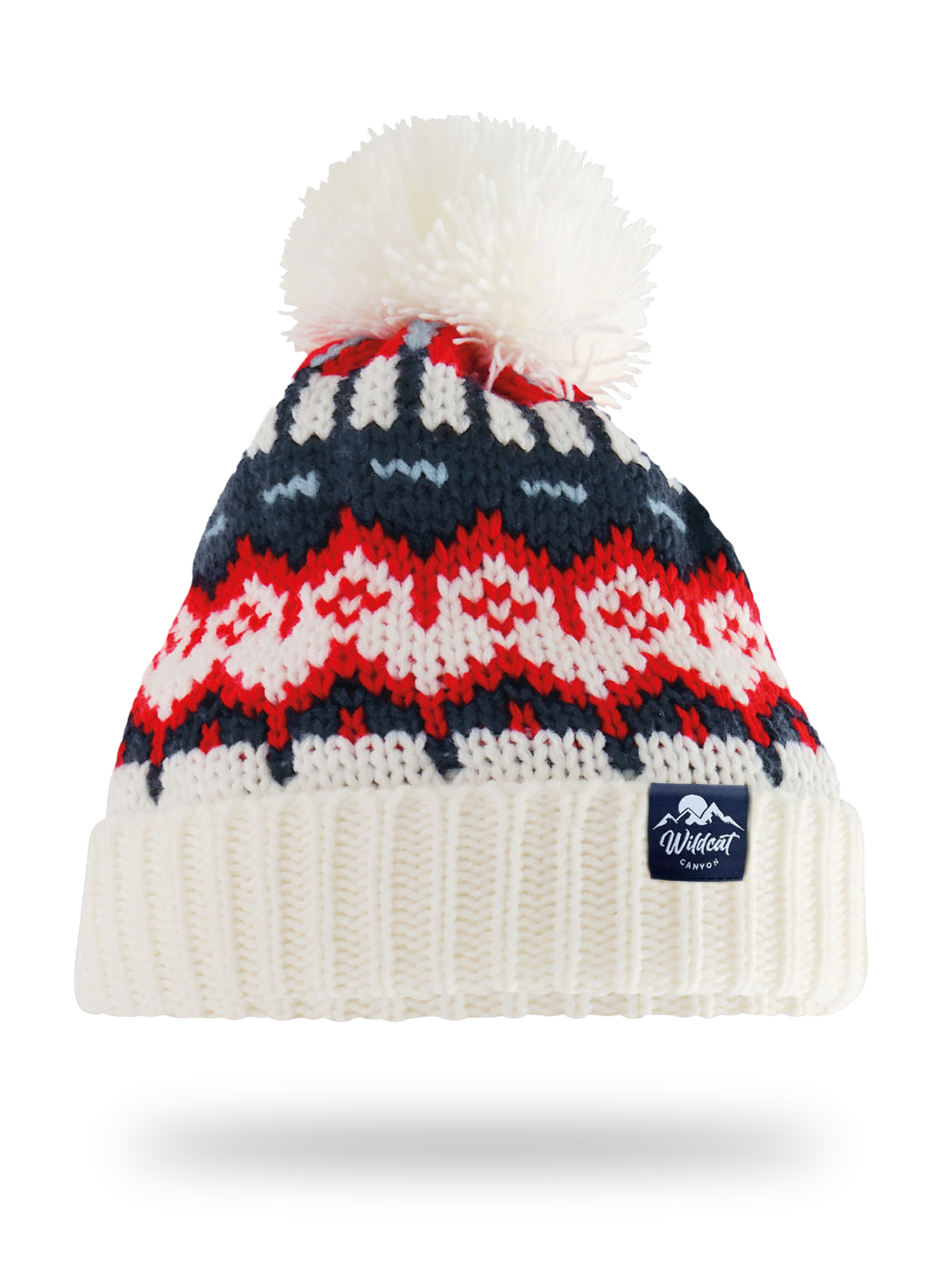 Arctic Star - Adults Bobble Hat (White Out)