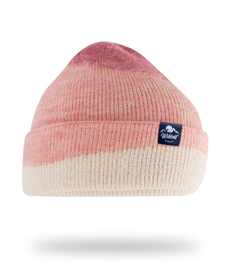 Skyline - Adults Cotton Beanie (Rose/Peach)