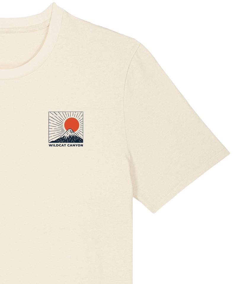 Wildcat Canyon Fuji Surf Men's Organic Cotton T-Shirt in Natural Raw