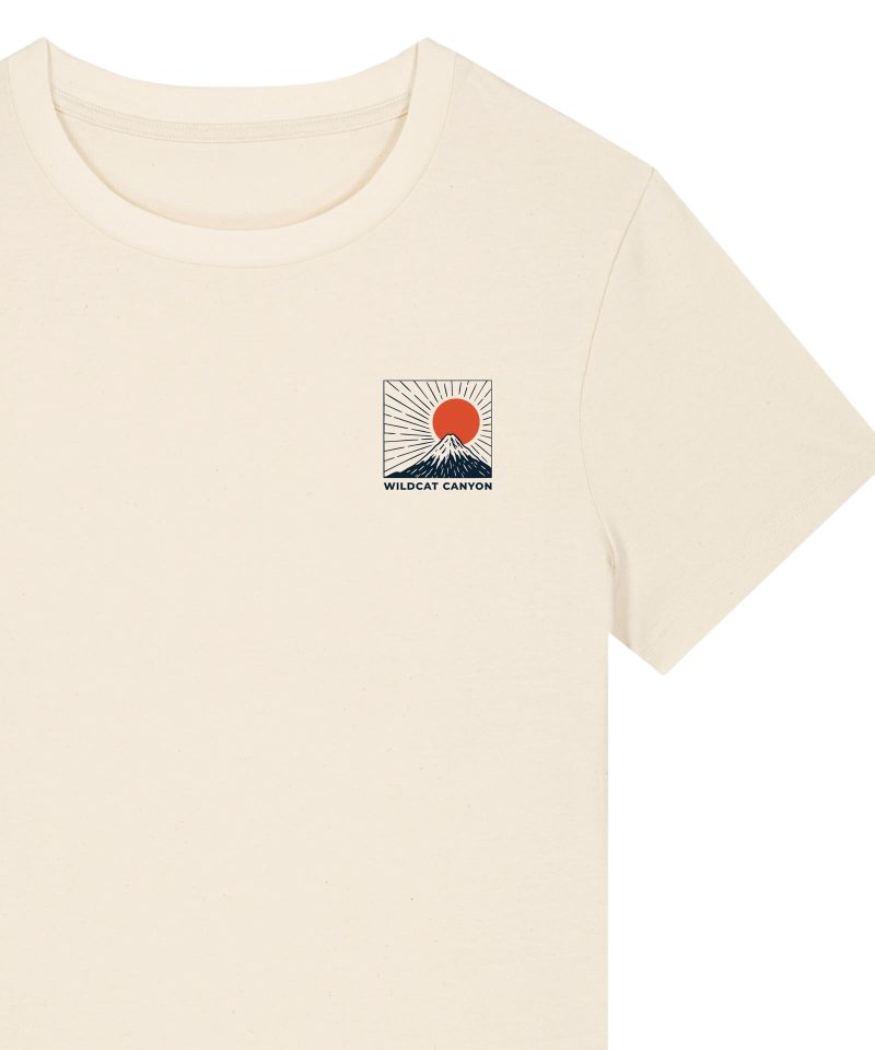Wildcat Canyon Fuji Surf Women's Organic Cotton T-Shirt in Natural Raw