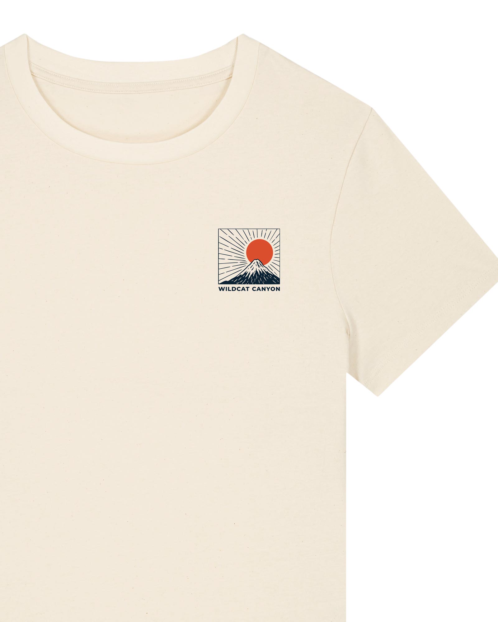 Wildcat Canyon Fuji Surf Women's Organic Cotton T-Shirt in Natural Raw
