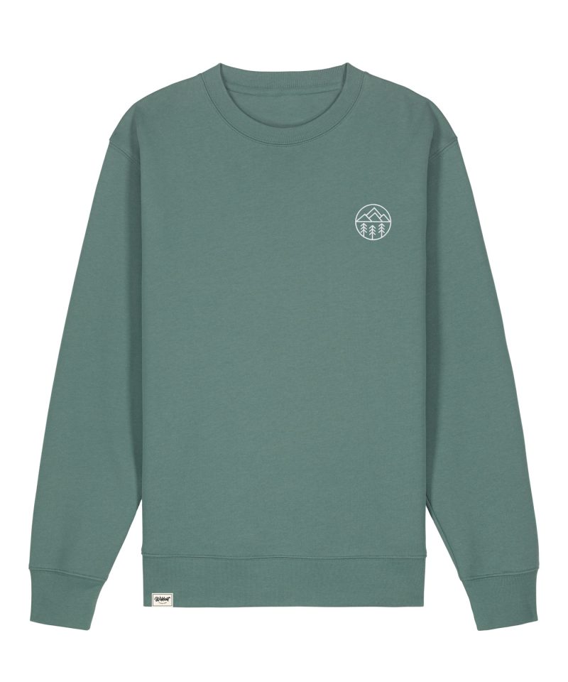 Wildcat Canyon Alpine Adventures Unisex Embroidered Organic Cotton Sweatshirt in Green Bay