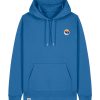 Wildcat Canyon Peaks & Pines Unisex Embroidered Organic Cotton Hoodie in Mindful Blue