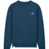 Wildcat Canyon Shoreline Spirit Unisex Embroidered Organic Cotton Sweatshirt in Deep Teal