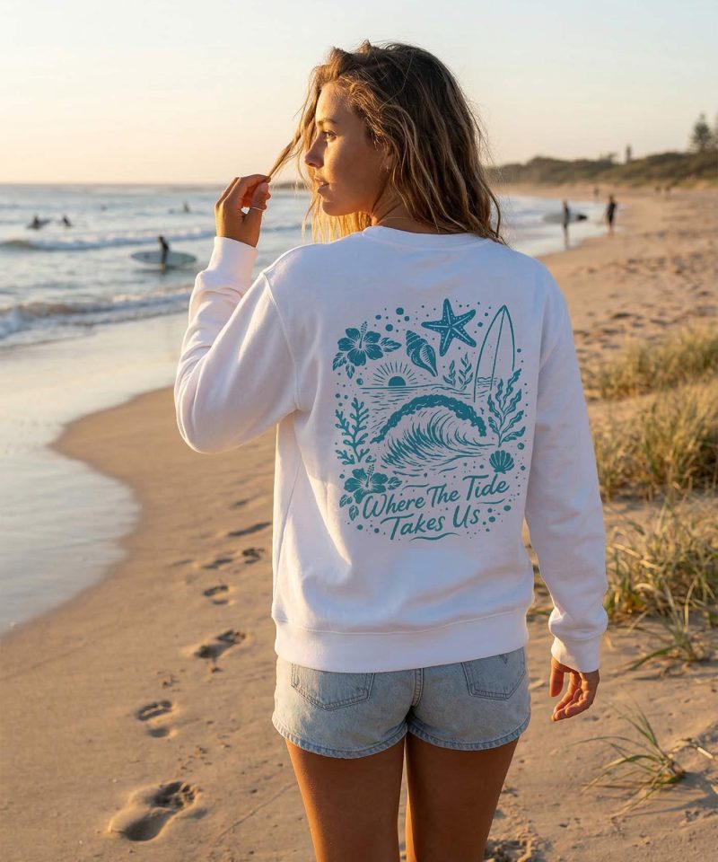 women's organic cotton surf sweatshirt